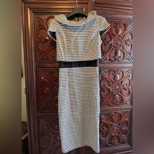 Tribal Femme black and white dress